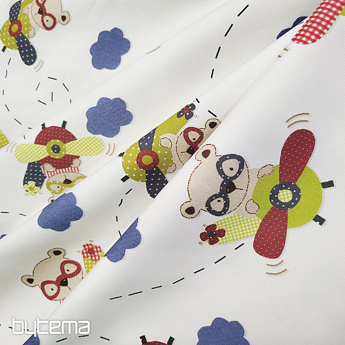 Tissu décoratif pour enfants BEAR FLYER