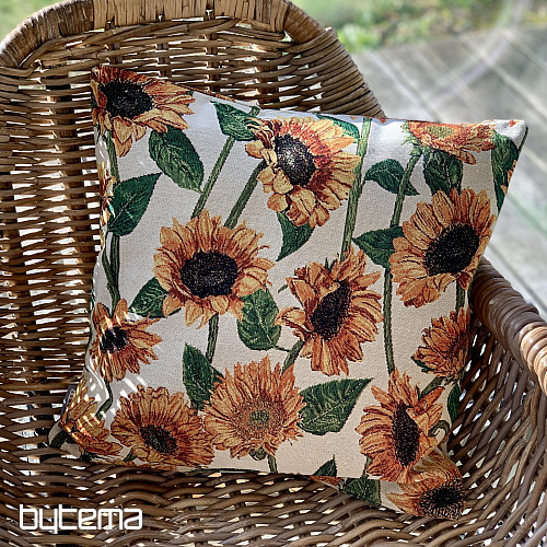 Housse de coussin tapisserie TOURNESOL