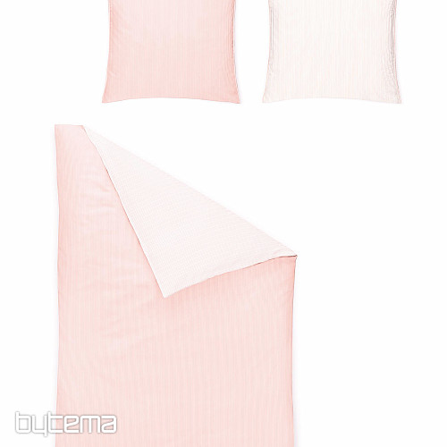 Parure de lit design moderne LINEA rose 63