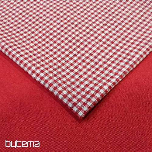Tissu décoratif uni couleur LISO 302 rouge