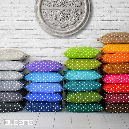 Tissu décoratif à pois NEO gris foncé 802