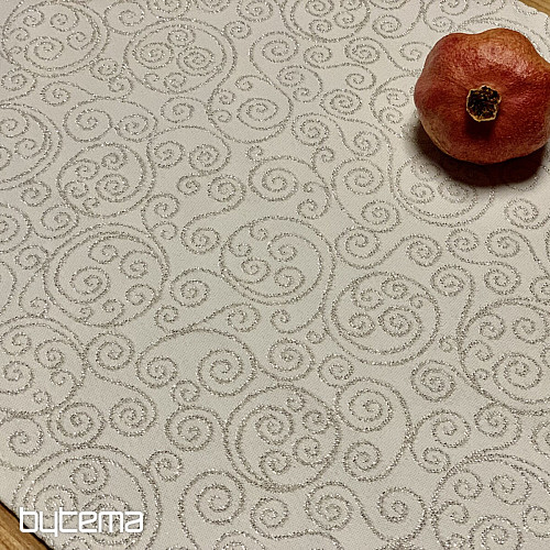 Décor de table de Noël Ornement FLASH argent naturel