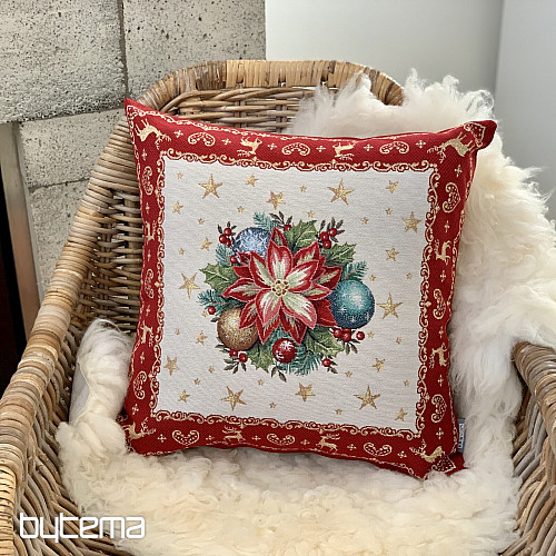Housse de coussin décoration de Noël ÉTOILE DE NOËL