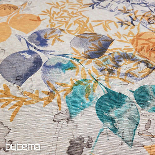 Tissu décoratif GAIA feuilles 601