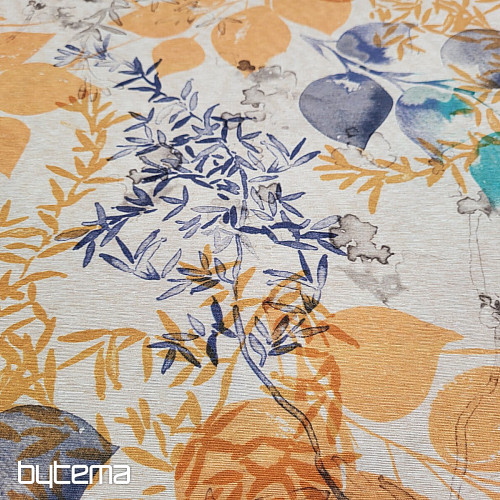 Tissu décoratif GAIA feuilles 601