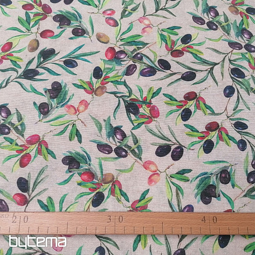 Tissu décoratif VERCORS OLIVE