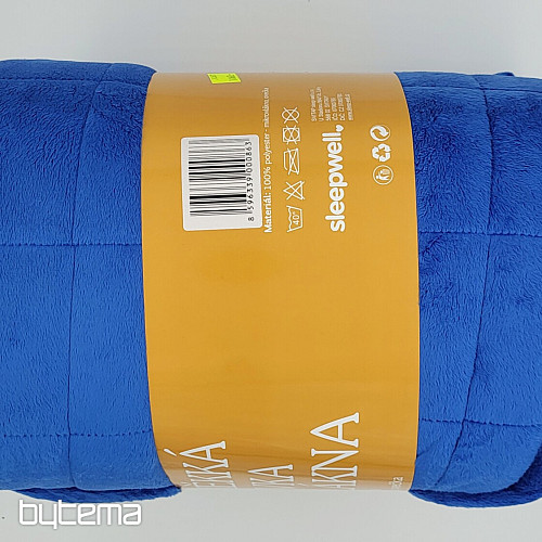 couverture microfibre EXTRA DOUCE MOUTON point bleu