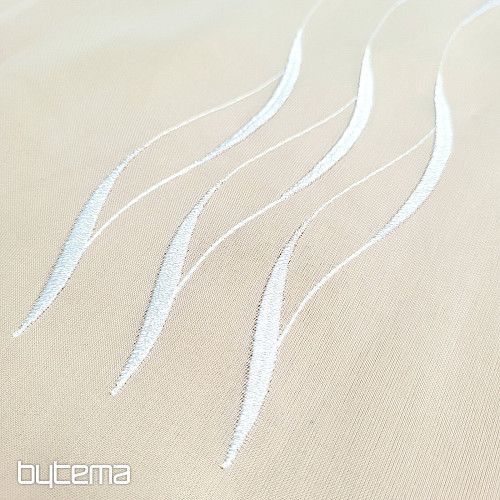 Rideau blanc de luxe brodé GERSTER 195/0001