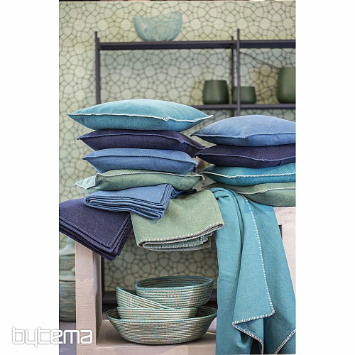 Housse de coussin SYLT - bleu kérosène 96