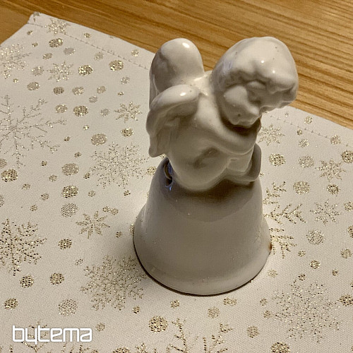 Décor de table de Noël FLOCONS ET OR