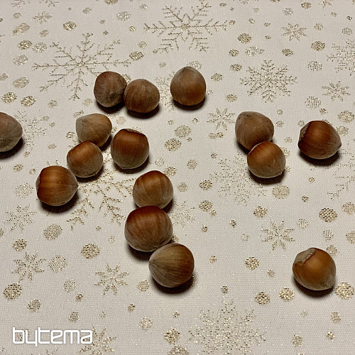 Décor de table de Noël FLOCONS ET OR