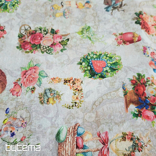 Tissu décoratif ROMANCE DE PÂQUES