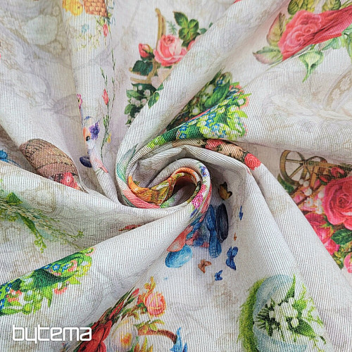 Tissu décoratif ROMANCE DE PÂQUES