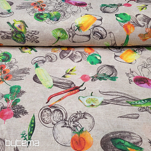 Tissu décoratif LÉGUMES