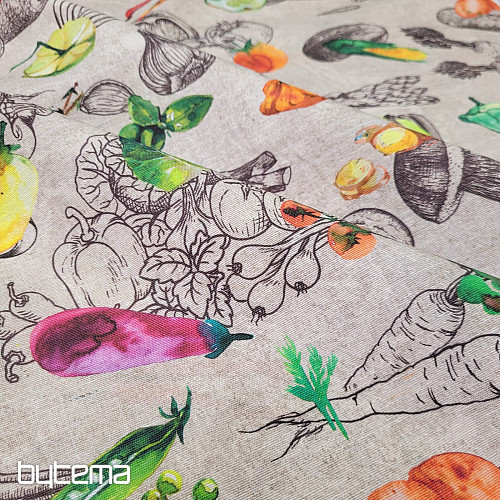 Tissu décoratif LÉGUMES