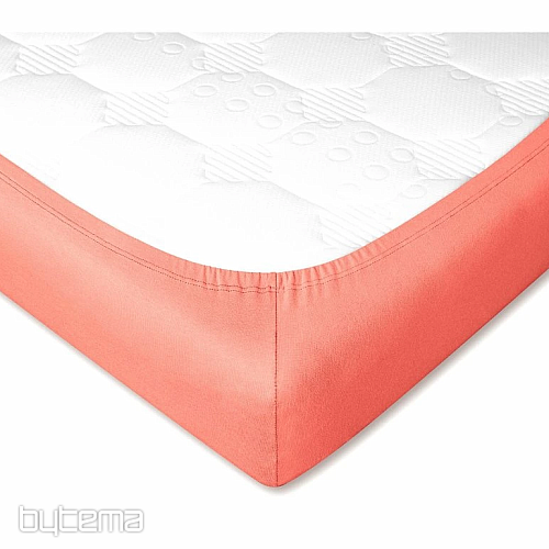Drap de lit jersey couleur SAUMON