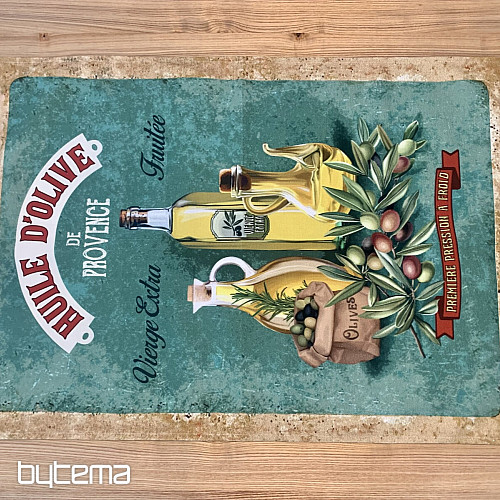 Torchon design rétro HUILE D&#39;OLIVE