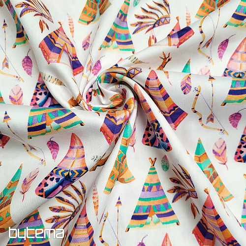 TIPI en satin de coton pour enfant, impression numérique