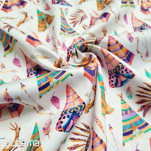TIPI en satin de coton pour enfant, impression numérique