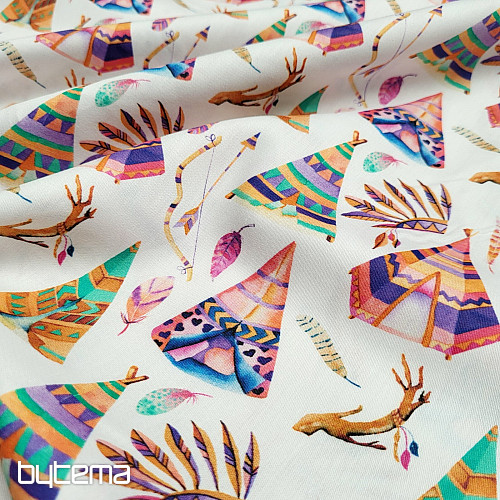 TIPI en satin de coton pour enfant, impression numérique