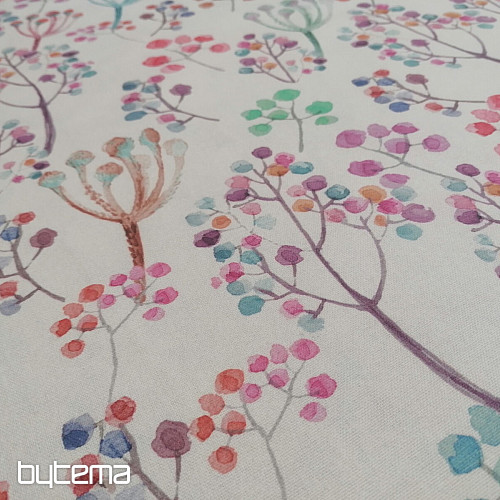 Tissu déco LOUKA lilas