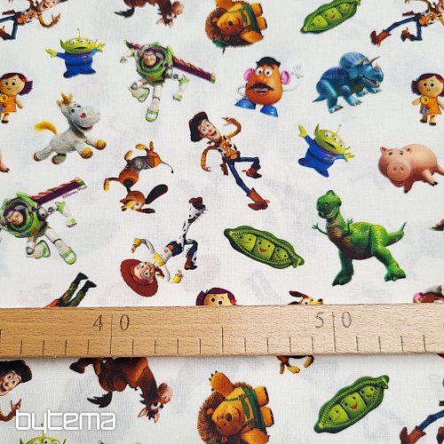 Tissu en coton TOY STORY
