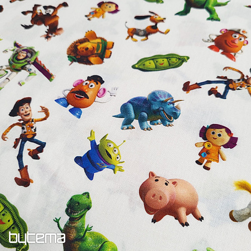 Tissu en coton TOY STORY
