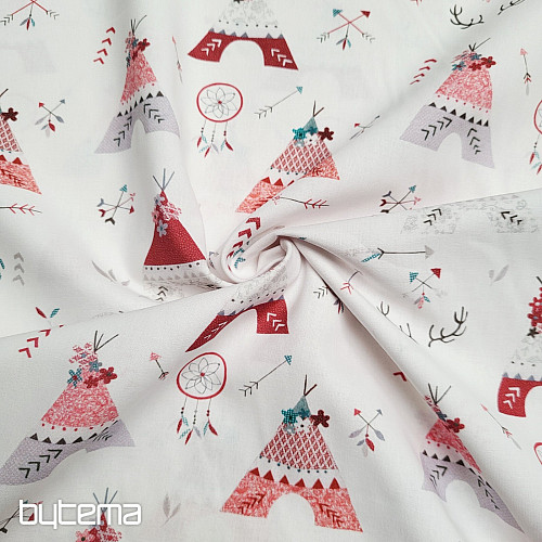 Tissu en coton TIPI INDIEN