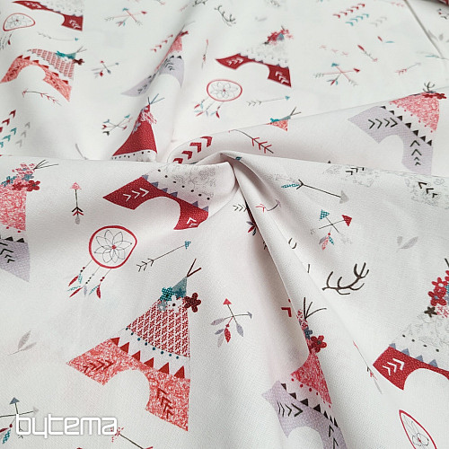 Tissu en coton TIPI INDIEN