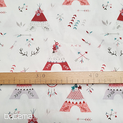 Tissu en coton TIPI INDIEN