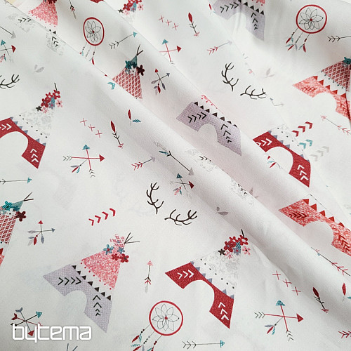 Tissu en coton TIPI INDIEN