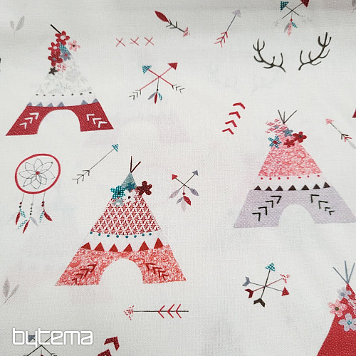 Tissu en coton TIPI INDIEN