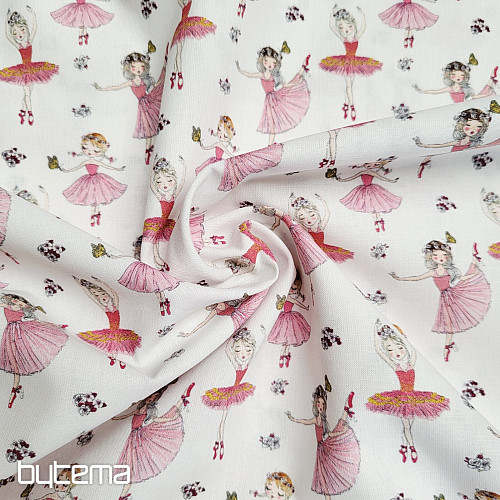 Tissu en coton BALLETTE