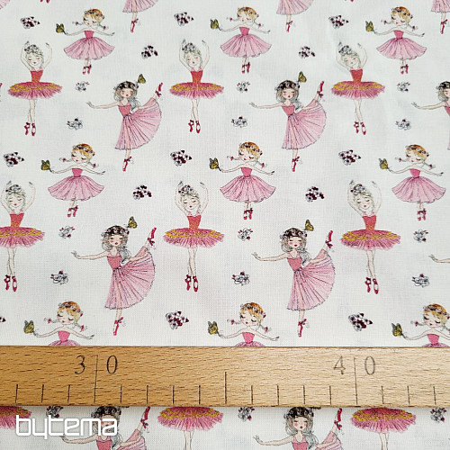 Tissu en coton BALLETTE