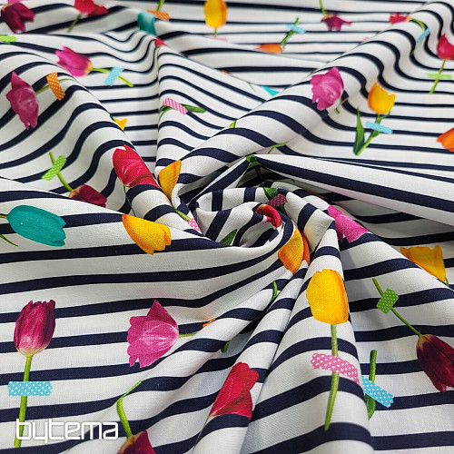 Tissu coton TULIPE