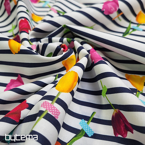 Tissu coton TULIPE