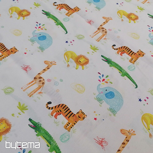 Tissu coton JUNGLE DOODLE