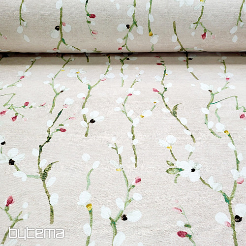 Tissu déco Brindilles NOA rose