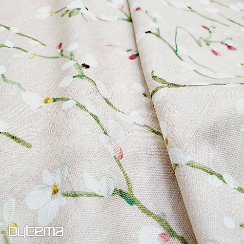 Tissu déco Brindilles NOA rose