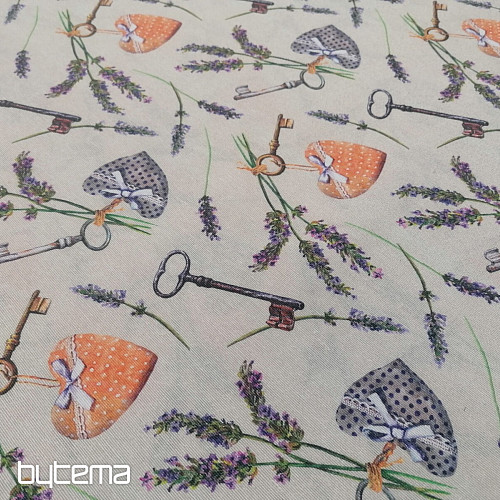 Tissu déco CLAUDIE lavande