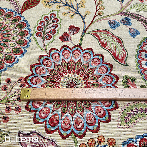 Tissu tapisserie ARCADIA MANDALA FLEURS