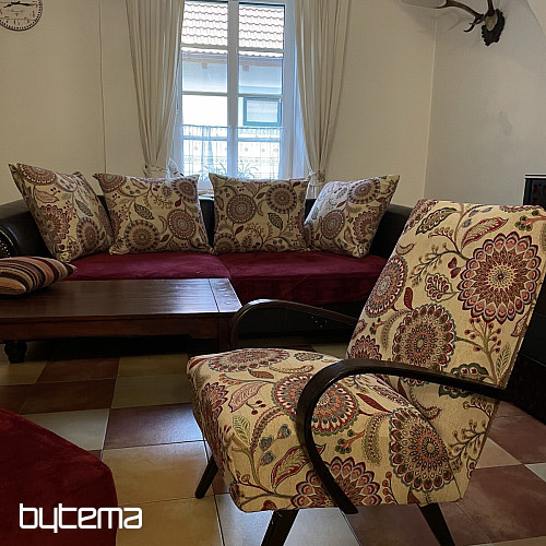 Tissu tapisserie ARCADIA MANDALA FLEURS
