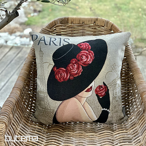 Taie d'oreiller en tapisserie LADY PARIS