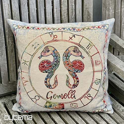 Housse de coussin tapisserie ZODIAC Gémeaux