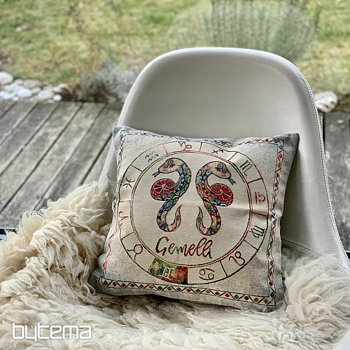 Housse de coussin tapisserie ZODIAC Gémeaux