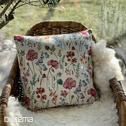 Housse de coussin tapisserie PRÉ BLOOMING