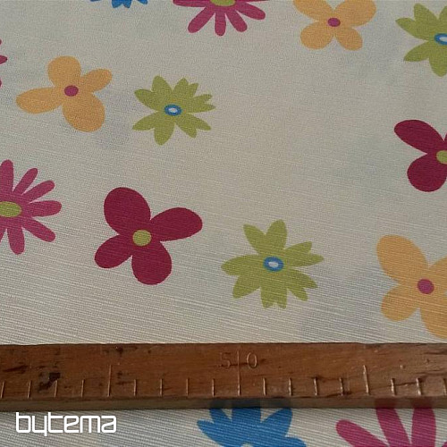 Tissu déco TWINGO fleurs