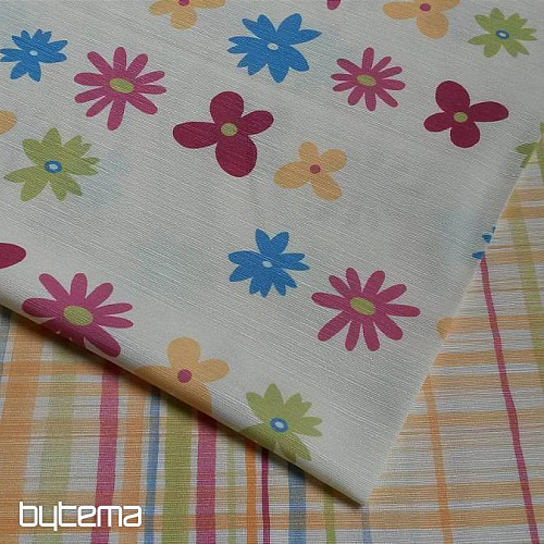 Tissu déco TWINGO fleurs