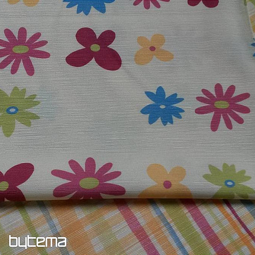 Tissu déco TWINGO fleurs