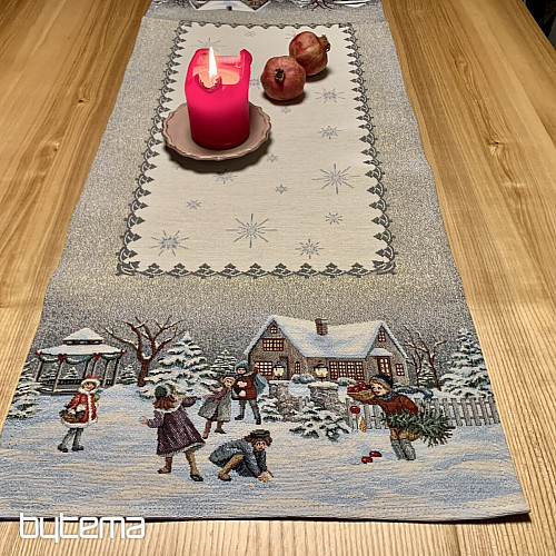 Nappe et écharpe en tapisserie WINTER JOY